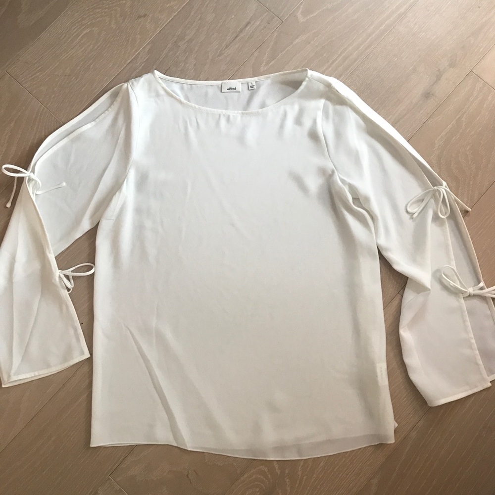 Aritzia silk blouse